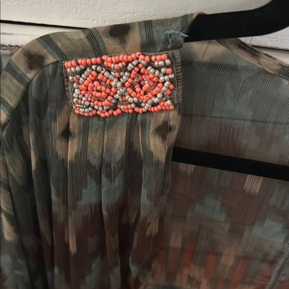 Miss Me Beautiful Beaded Kimono cover up - Picture 5 of 5